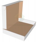 Белая коробка для пирогов 600x400x80