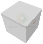 Белая коробка со съемной крышкой 400х400х400