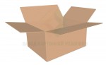Картонная коробка бурая четырехклапанная 250х100х100