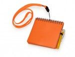 Блокнот А6 "Журналист" с ручкой, оранжевый